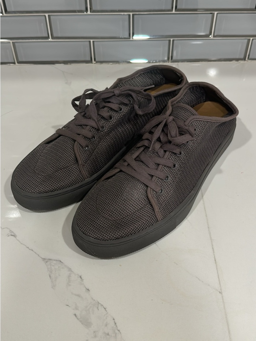 Donald J. Pliner Men's Woven Low-Top Sneakers in Dark Brown